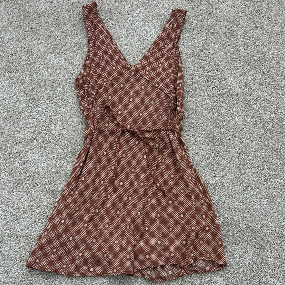 Wild Fable Brown Plaid Dress - Picture 3 of 3